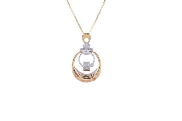 Luxe Harmony Gold and Diamond Pendant