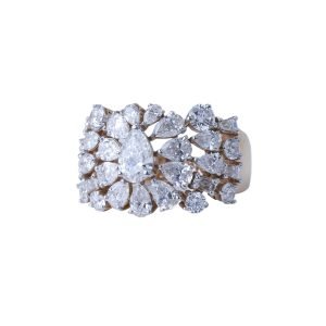 Radiant Bloom Diamond Cocktail Ring