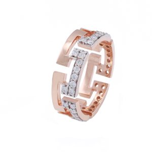 Luxe Grid Diamond Ring
