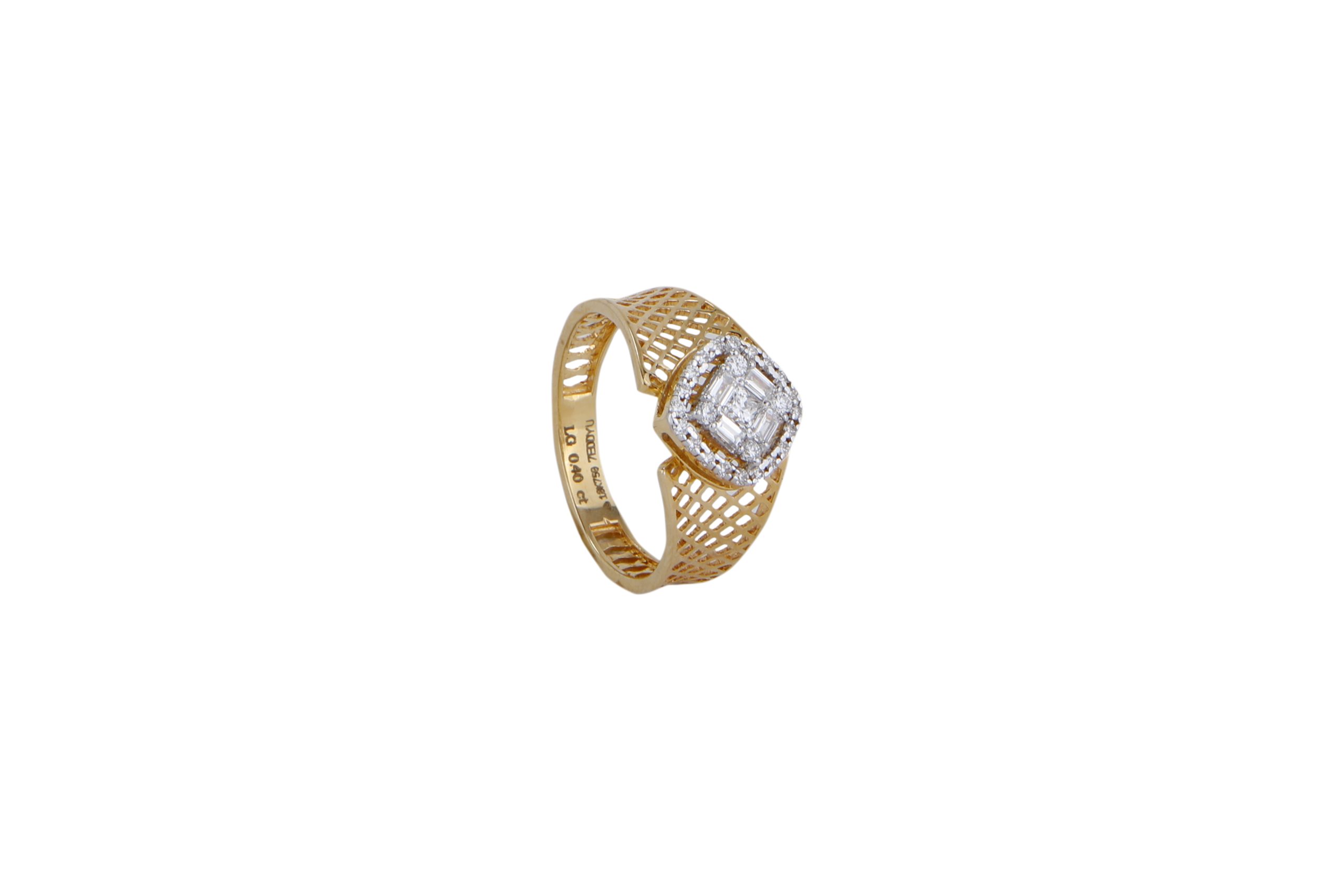 Mesh Luxe Diamond Ring