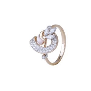 Pearl Diamond Ring