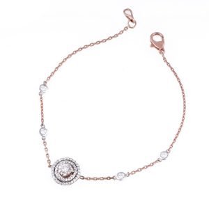 Rose Orbit Diamond Bracelet