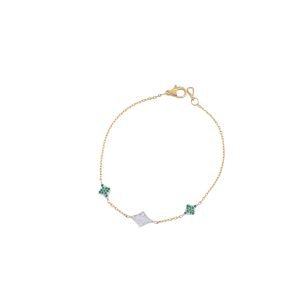 Triple Star Emerald & Diamond Bracelet