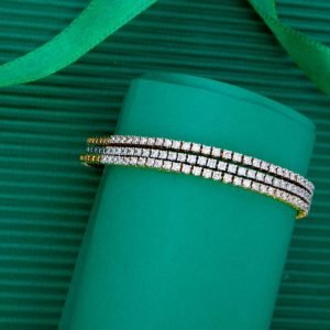 Triple Row Diamond Bracelet