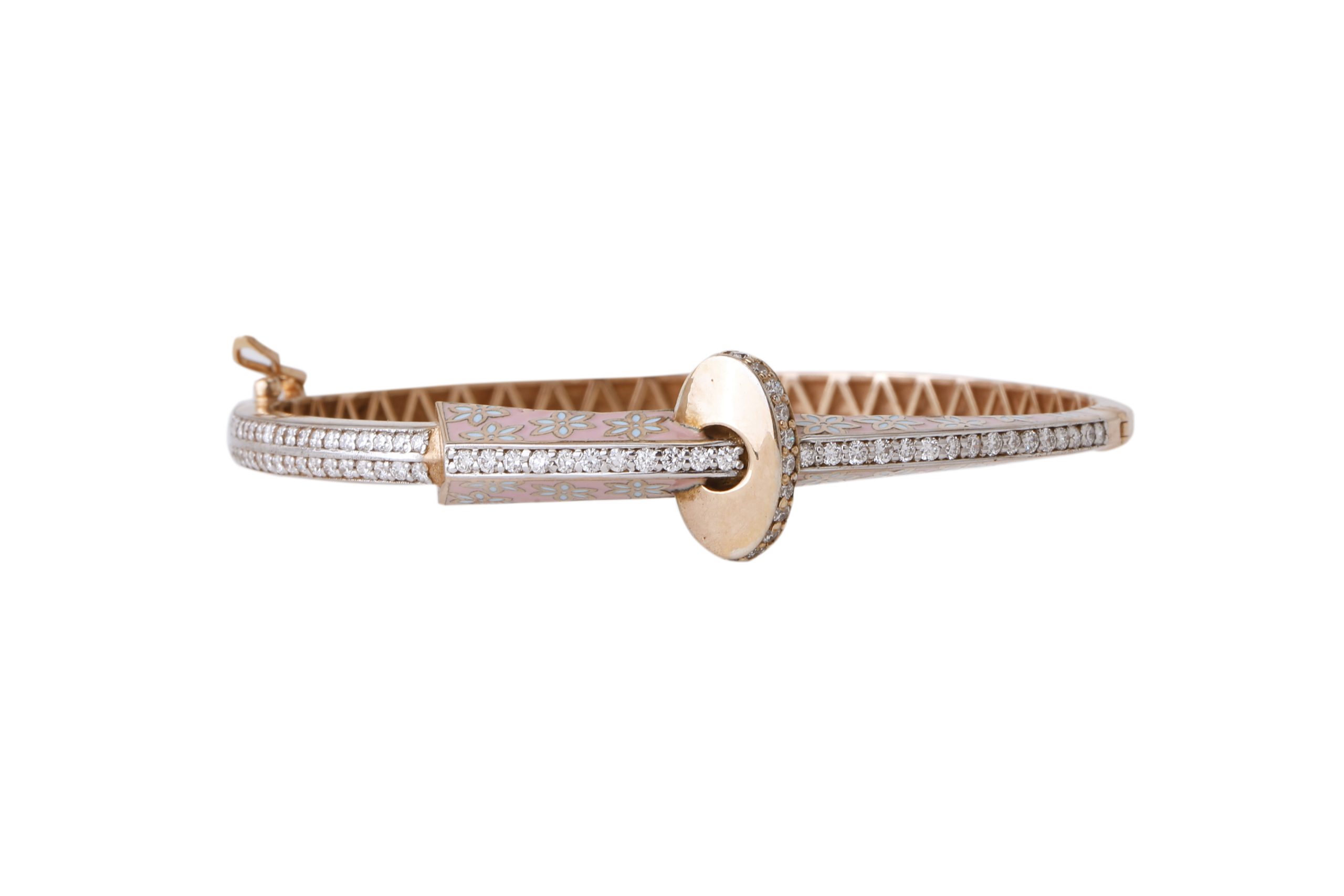 Rose Link Diamond Bracelet