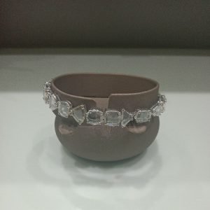 Geometric Cut Diamond Bracelet