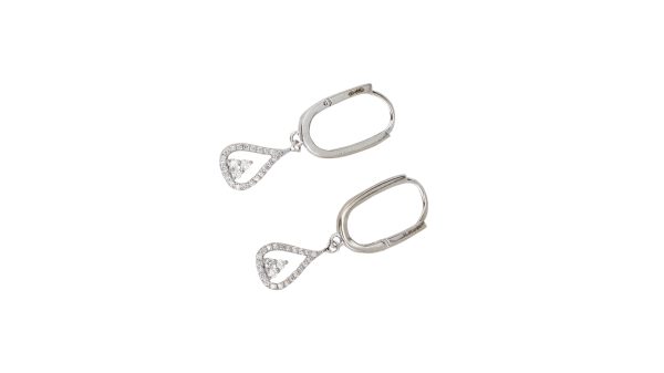 Celeste Drop Diamond Earrings