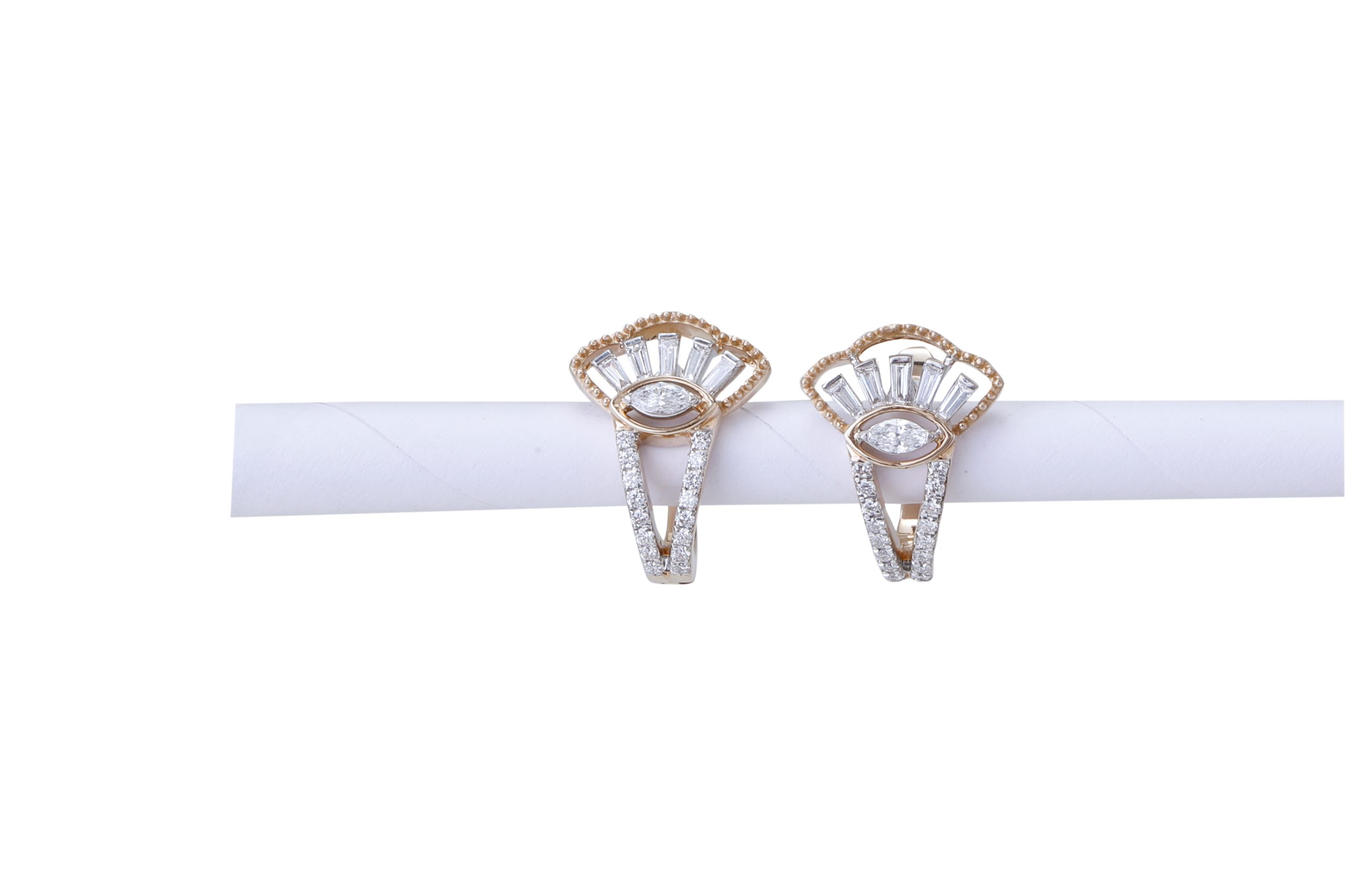 Eye-Inspired Diamond Earrings