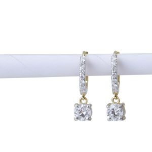 Lustre Crown Drop Earrings