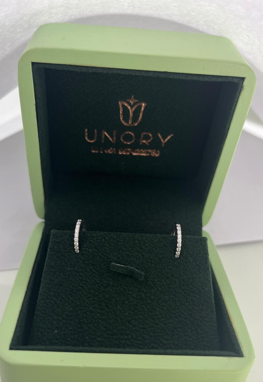 Diamond Gleam Huggie Hoops