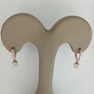 Rosé Brilliance Drop Earrings