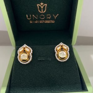 Classic Kundan Stud Earrings