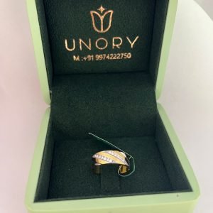 Elegant Wave Diamond Band Ring