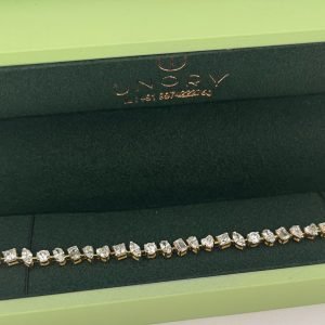 Multi-cut Diamond Tennis Bracelet