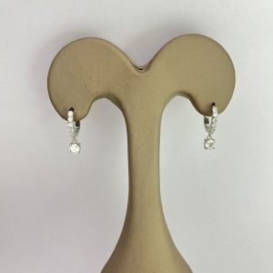 Dewdrop Diamond Hoops
