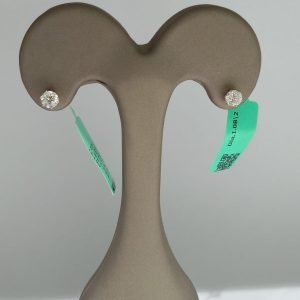 Round-Cut Diamond Stud Earrings