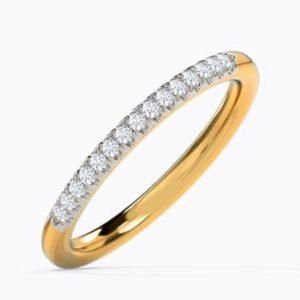 Golden Diamond Eternity Band
