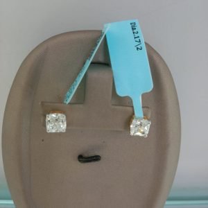 Regal Cushion-Cut Diamond Studs