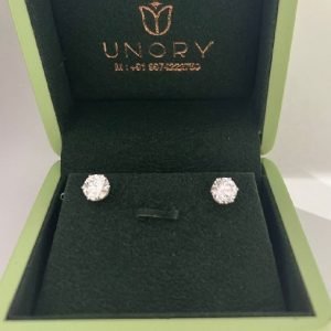 Radiant Solitaire Diamond Studs