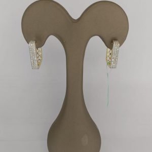 Golden Grace Diamond Hoops