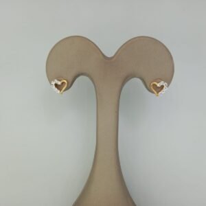 Radiant Heart Gold & Diamond Studs