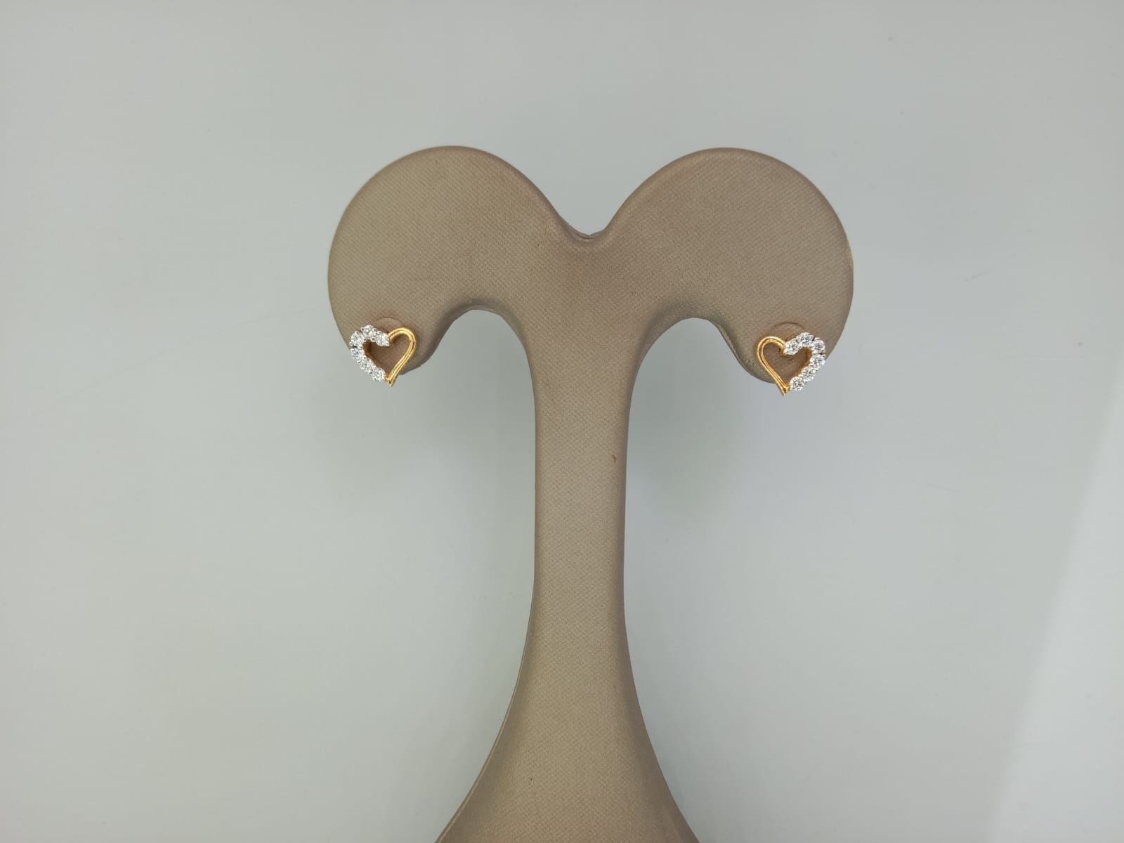 Radiant Heart Gold & Diamond Studs