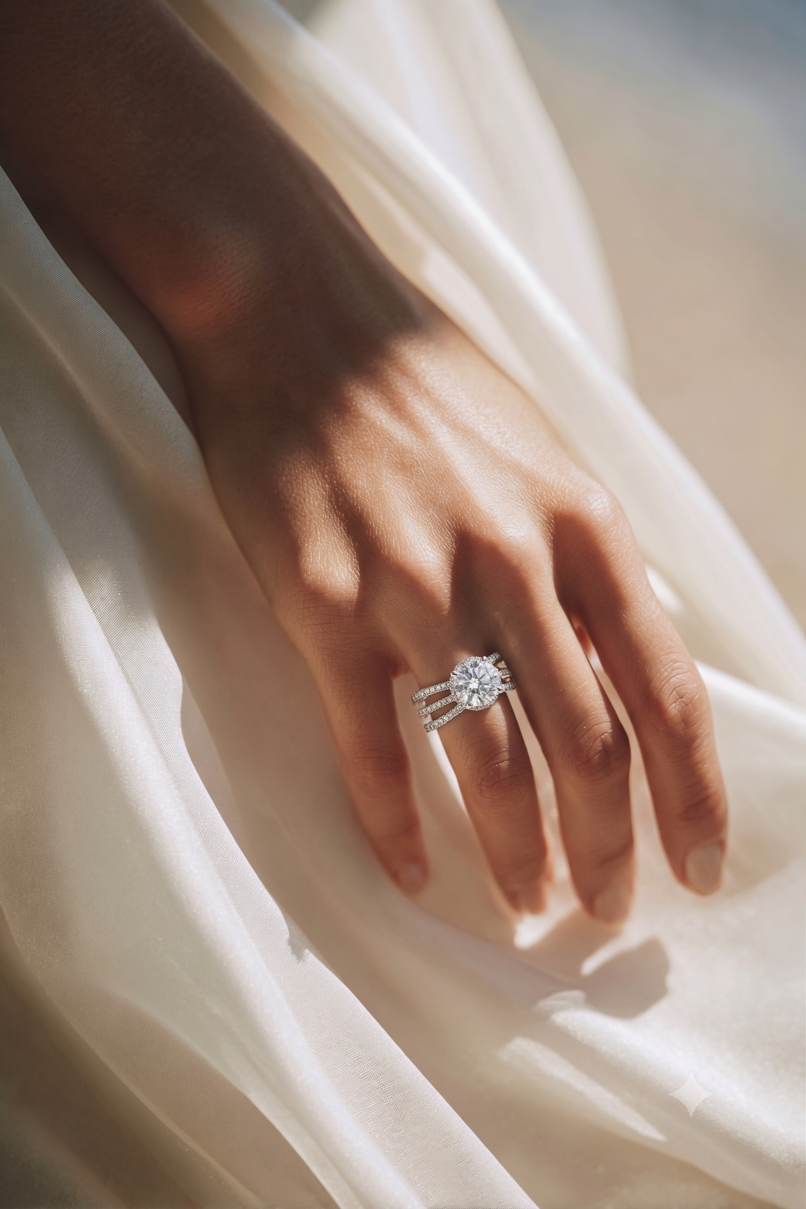 Radiant Crown Solitaire Ring - Image 3