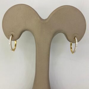 Twinkle Line Gold Hoops