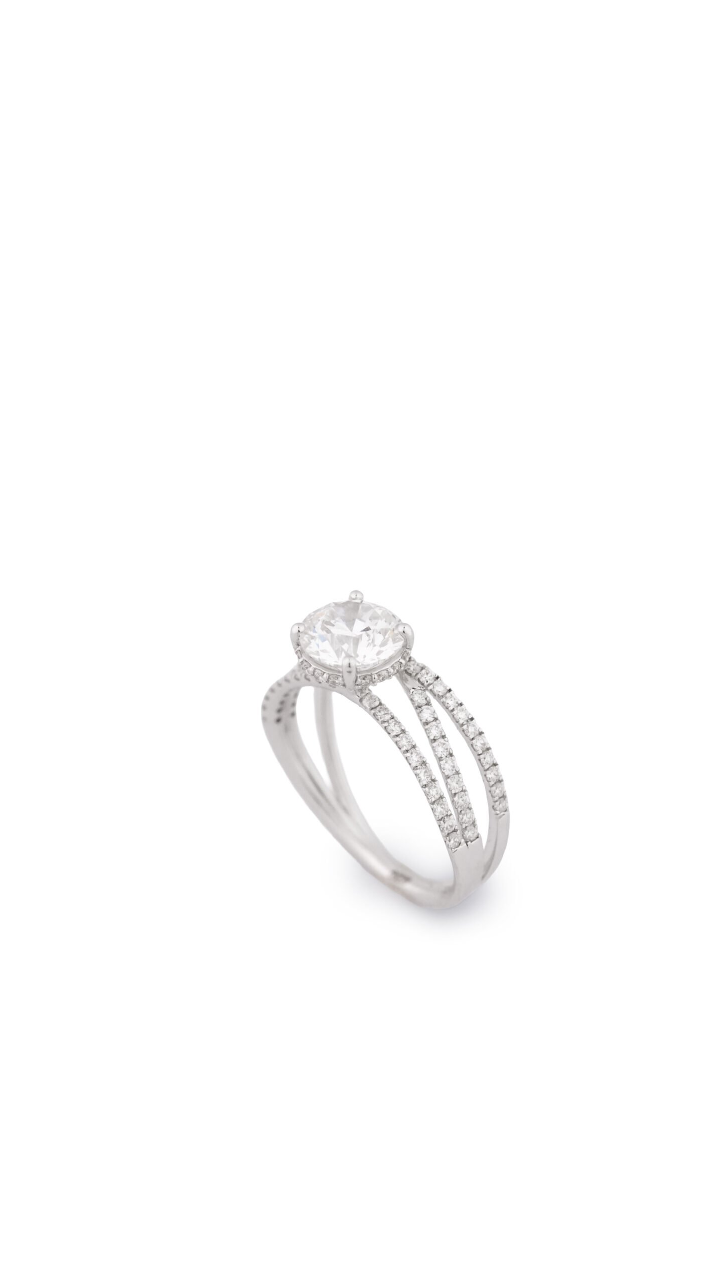 Radiant Crown Solitaire Ring - Image 2