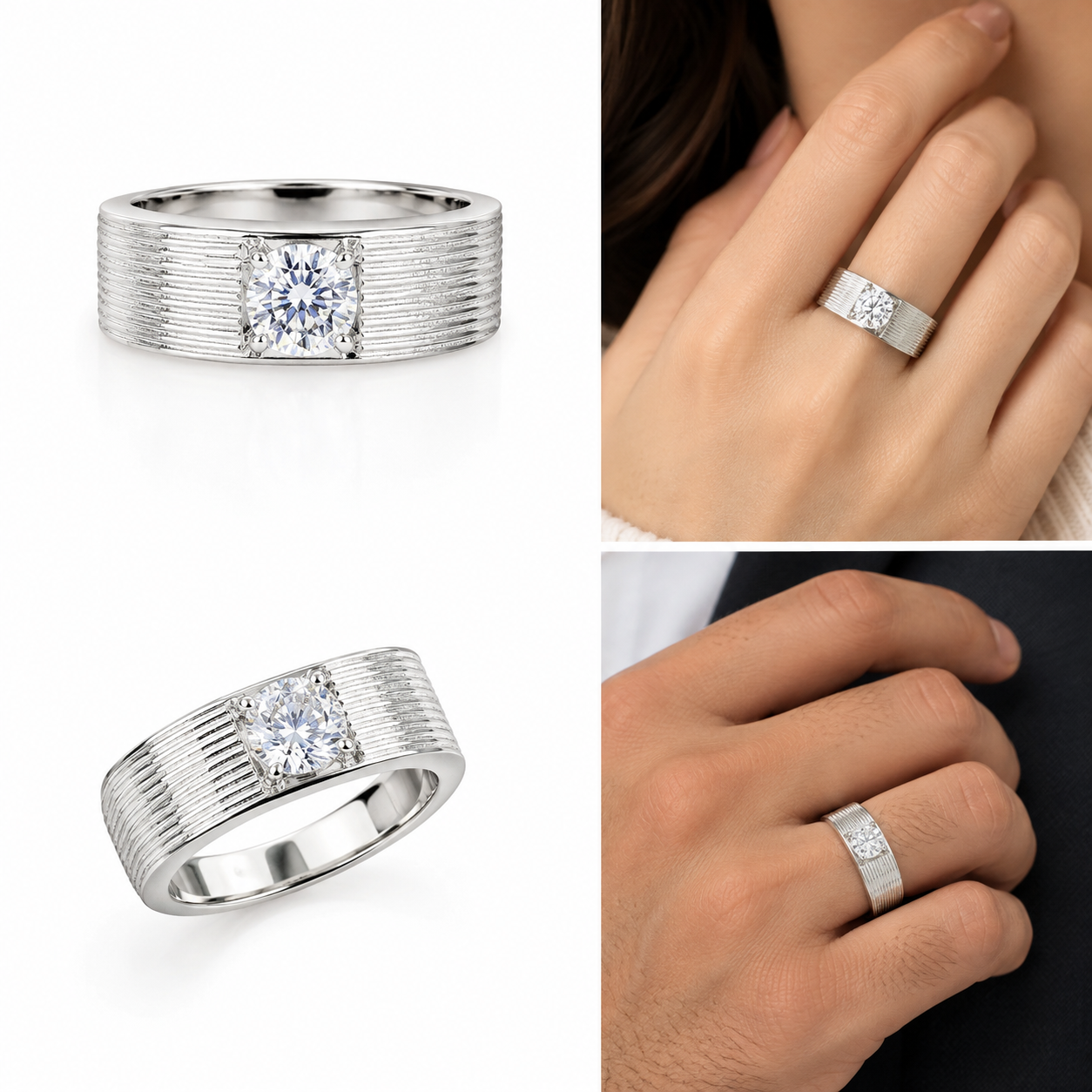 Signature Wide Diamond Ring